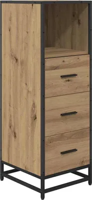 Image de Ensemble de mobilier de salle de bain Chêne artisanal