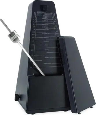 Produktbild von Mechanische Metronom schwarz mit Glocke - JPQ101BK Metronom