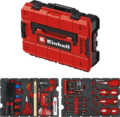 Zdjęcie produktu dla Zestaw narzędzi EINHELL do majsterkowania, 370512, E-Case, 153 elementy