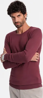 Immagine prodotto di Maglia classica Ombre da uomo con scollo rotondo vino XL