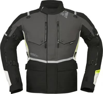Produktbild von Modeka Trohn Motorrad Textiljacke, hellgrau/dunkelgrau, L