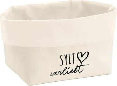 Produktbild von Huuraa Organizer Sylt verliebt 8 Liter Large Canvas Baumwolle Utensilo Geschenkidee