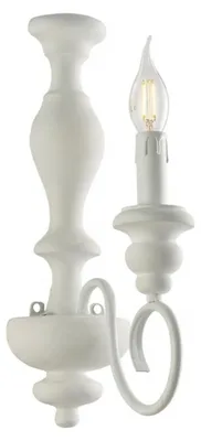 Zdjęcie produktu dla Shabby Chic Cascina Applique White 1 Light E14
