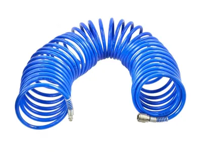 Immagine prodotto di Tubo aria compressa a spiralePoliuretano15m 8x12mm blu