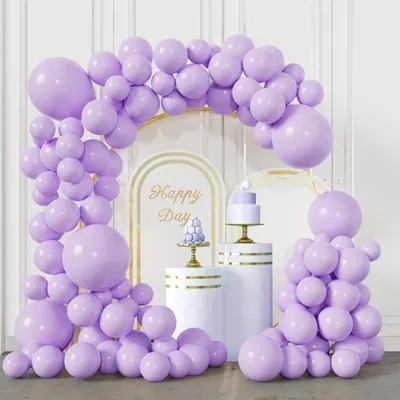 113 lila Ballons, 45,5/30,5 cm, für Geburtstag & Hochzeit