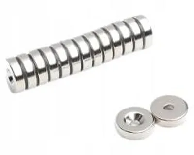Produktbild von Neodym-Ringmagnet MP 15x(7x3,5)x4 N38 für Schrauben, 10 Stück
