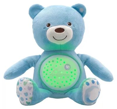 Image de Knuffel Projector Baby Bear First Dreams - Blauw