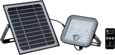 Produktbild von Ledvion Modern Solar Wandleuchte mit Bewegungssensor, 10W & 1500 Lumen 4000K, IP65 Wasserdicht, Bewegungserkennung & Dämmerungsschalter, Energieeffizient & Wetterfest