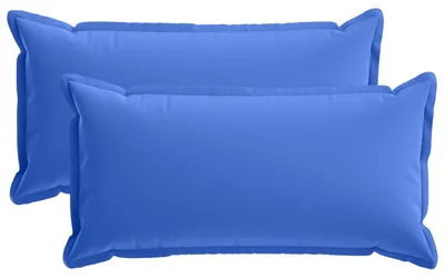 Zdjęcie produktu dla vidaXL, 2 sztuki poszewek na poduszki, kolekcja HOUTEN, kolor królewski niebieski, 40 x 80 cm, poliester