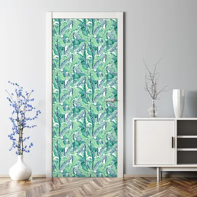 Produktbild von Dekorative Türposter selbstklebend Klebefolie Wandaufkleber Rosen Blumengarten 70 x 200 cm