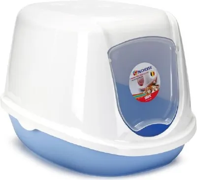 Produktbild von Duchesse Kitten - Katzentoilette - blau/weiß - 44x35x32 cm