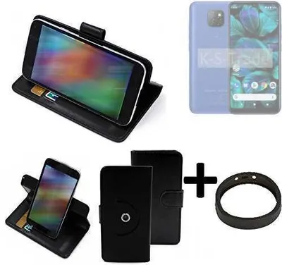 Produktbild von K-S-Trade Case Schutz Hülle kompatibel mit General Mobile GM 20 + Bumper Handy Hülle Flipcase Smartphone Cover Handy Schutz Tasche Walletcase