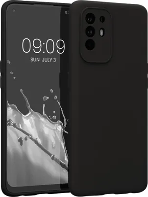 Produktbild von kwmobile Slim Case kompatibel mit Oppo A94 (5G) Hülle - Handyhülle aus Silikon in Schwarz