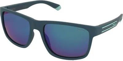 Produktbild von Polaroid PLD 2157/S MATTE TEAL/GREEN MIRROR 57/18/135 Herrenbrillen Sonnenbrillen