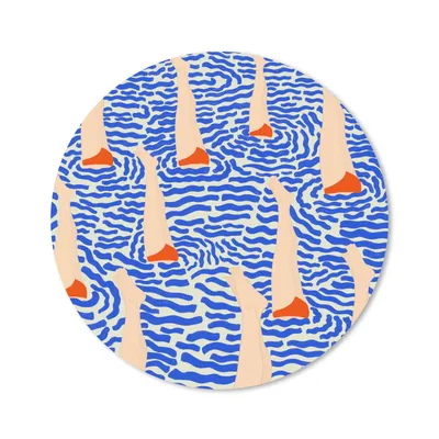 Produktbild von MuchoWow® Mauspad Mousepad Bein - Wasser - Vintage 50x50 cm - Mousepads - Maus Mat - Pad - Mausunterlage - Vinyl