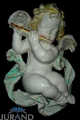 Image de Figurine en pierre Résistante aux intempéries Fonte Décorations funéraires Tombeau Ange Figure de jardin 8502