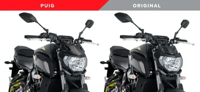 Obrázek produktu pro PUIG naked sport screen black ABE schváleno pro Yamaha mt-07