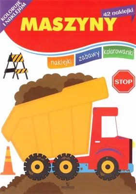 Immagine prodotto di Koloruję i naklejam Maszyny - Monika Matusiak (Malbuch für Kinder auf Polnisch)