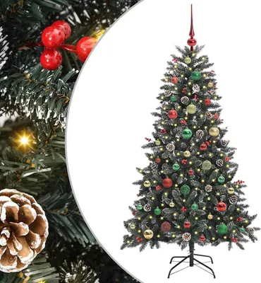 Produktbild von vidaXL Künstlicher Weihnachtsbaum Grün 150 cm PVC, Plastik und Stahl
