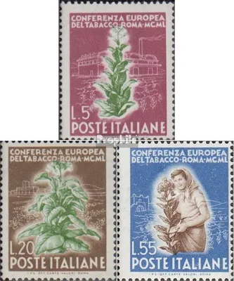 Produktbild von Briefmarken Italien 1950 Mi 802-804 (kompl.Ausg.) postfrisch Tabakkonferenz