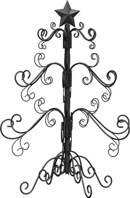 Zdjęcie produktu dla vidaXL Metalowa choinka czarna 60 cm Stal malowana proszkowo