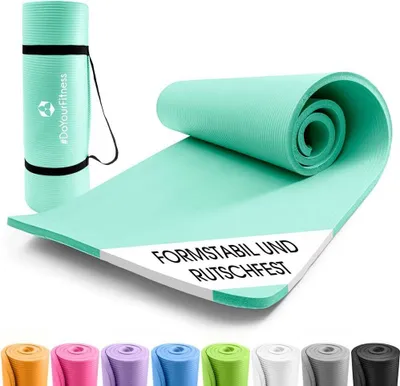 Produktbild von #DoYourFitness Yogamatte Ashanti Fitnessmatte rutschfest Einsteiger Fortgeschrittene Gelenkschonende Gymnastikmatte In- &Outdoor 190 x 100 x 1 cm