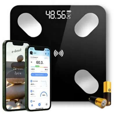 Obrázek produktu pro Inteligentní analytická váha Omna Smart Balance s teploměrem, nosnost 180 kg
