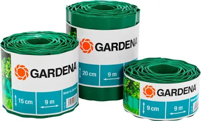 Produktbild von GARDENA Raseneinfassung Grün 9 m x 20 cm (Rasenkante)