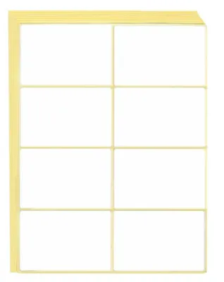 Obrázek produktu pro 120 kusů samolepicích štítků o rozměrech 50 x 75 mm, určených k označování