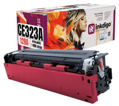 Produktbild von Inkdigo Toner CE323A für HP LaserJet Pro CM1411fn, CM1412fn, CM1413fn, CM1415FN – Magenta, 1800 Seiten,