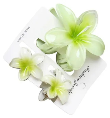 Productafbeelding van INF Bloem Haarklem Set 3-pack, ABS anti-slip klemmen met afgeronde randen, 7.5cm x 4cm Groente