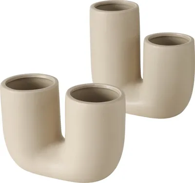Produktbild von Boltze Gruppe Filicio Vase beige 17 cm sortiert (1Stück)