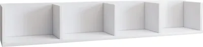 Produktbild von VCM Hängeregal "Honsa", Board für Bücher, Figuren, CDs, H 15 x B 97 x T 17 cm, Farbe Weiß