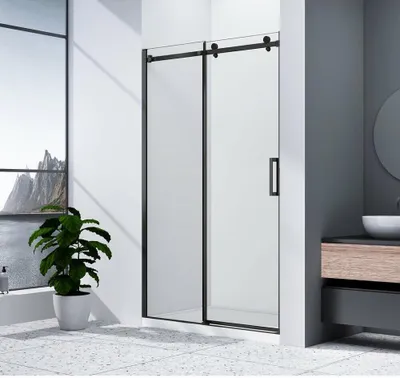Produktbild von Gelco DRAGON BLACK Duschtür 1100mm, Klarglas