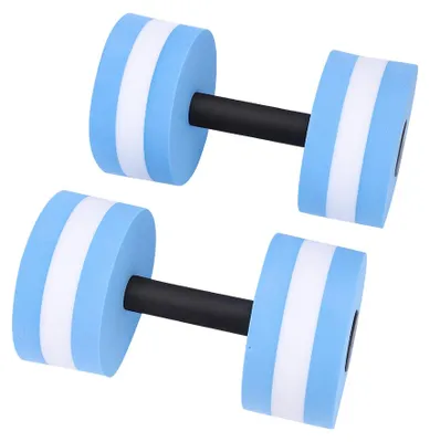 Produktbild von 1 Paar Wasserschwimmer, Bodybuilding, Training, Fitness, Yoga, Hantel, Langhantel (blau)