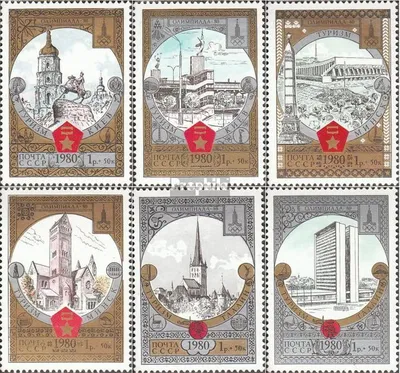 Produktbild von Briefmarken Sowjetunion 1980 Mi 4949-4954 (kompl.Ausg.) gestempelt Olympische Sommerspiele