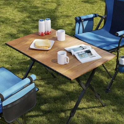 Imagen del producto de Mesa de camping - Mesa plegable - Mesa portátil - Mesa de picnic para exteriores con bolsa de almacenamiento - Mesa plegable - Mesa para barbacoa