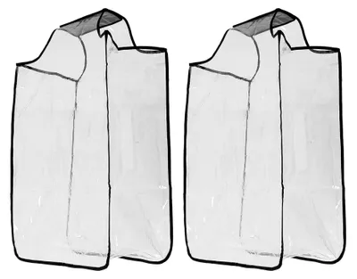 Produktbild von 2 Stück Kofferschutzhüllen aus Transparentem PVC für Reisegepäck Staubdichte und Kratzfeste Schutzhülle für Koffer bei Sicherheitskontrollen Am Flughafen