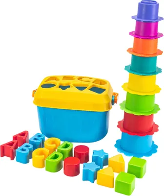 Produktbild von Formensortierer - mit Turm - bunt - Spielzeug - ideales Geschenk - Montessori-Methode - Spiel und Lernen