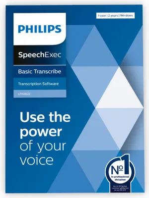 Produktbild von Philips SpeechExec Transcribe 12 Lizenz | LFH4622/00 2-Jahres-Abo, 1 Stück