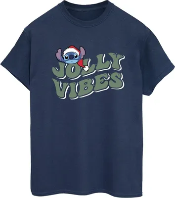 Produktbild von Disney - "Jolly Chilling Vibes" T-Shirt für Damen BI30676 (3XL) (Marineblau)