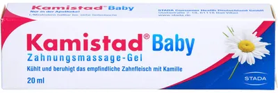 Image de Kamistad Baby gel de massage dentaire pour masser les gencives des enfants qui font leurs dents, 20 ml de gel