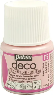 Produktbild von Pebeo Deco Glänzende Acrylfarbe, 45 ml, 115 Feenrosa