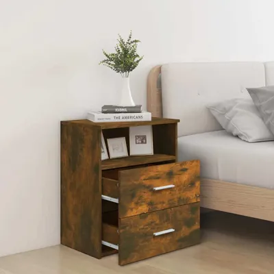 Obrázok produktu pre vidaXL Nočný stolík Smoked Oak 50x32x60 cm