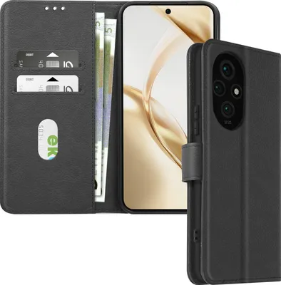 Image de Avizar, étui en similicuir avec fonction support Honor 200, noir