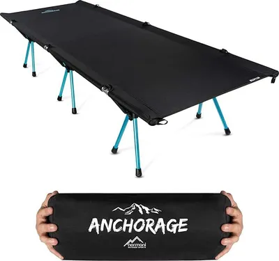 Produktbild von Ultraleichtes Kompaktes Campingbett Aluminium Klappbett Feldbett Reisebett nur 3167g Maximale Belastbarkeit 250Kg (551 lbs)
