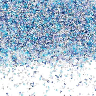 Blaue Glasscherben 100 g, 1,4–5 mm, für Harz-Kunsthandwerk