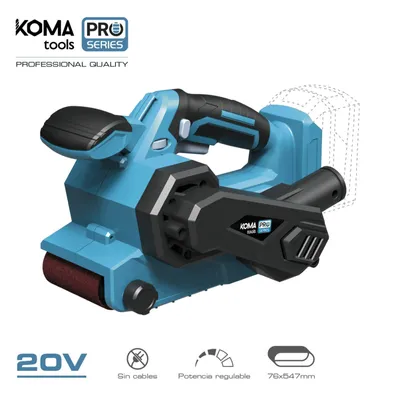 Image de Ponceuse Bande 20v Koma Pro Ponceuse à Bande Sans Fil, Puissante Et Compacte - Koma Tools