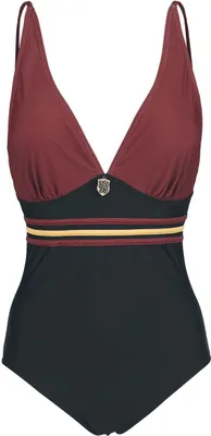 Produktbild von Harry Potter Badeanzug Damen Gryffindor schwarz/bordeaux M