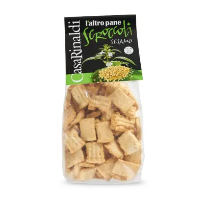 Produktbild von Traditionelle Scroccoli Salziger Snack mit Sesam im Beutel 300g